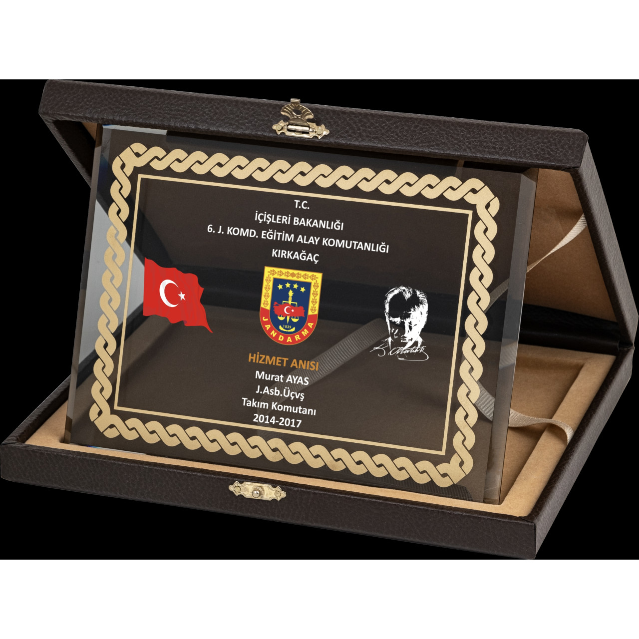 PB2103 Altın Yaldız Kristal Plaket plaket görseli