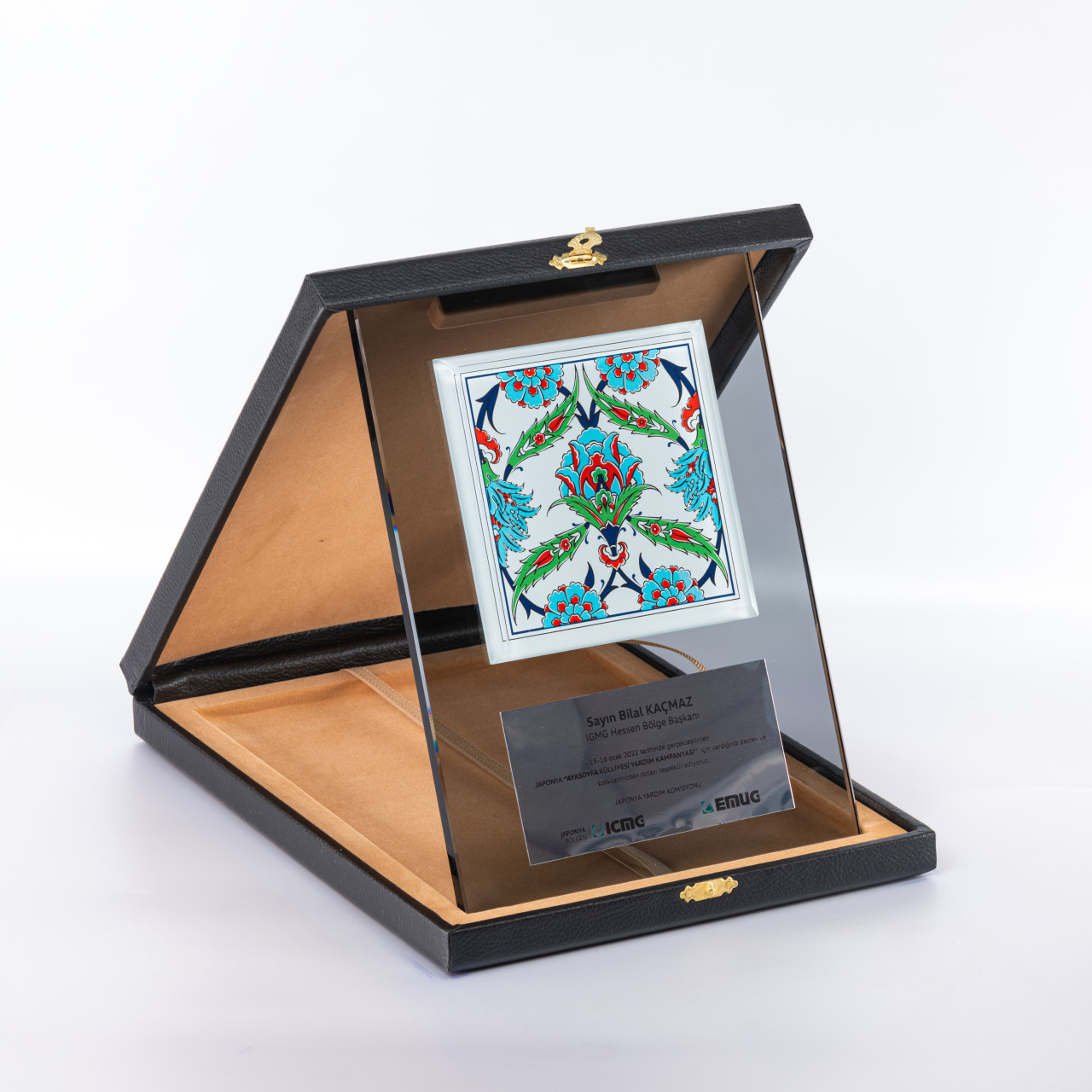 PB1101 Çinili Kristal Plaket plaket modeli