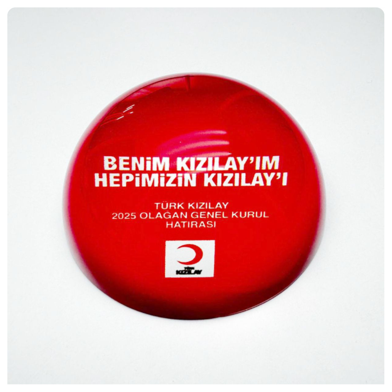 PBA-03 Kristal Masaüstü Kağıt Ağırlığı plaket modeli