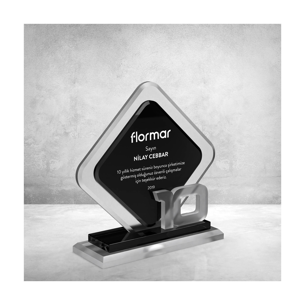 PB801-10 Kristal Plaket plaket görseli