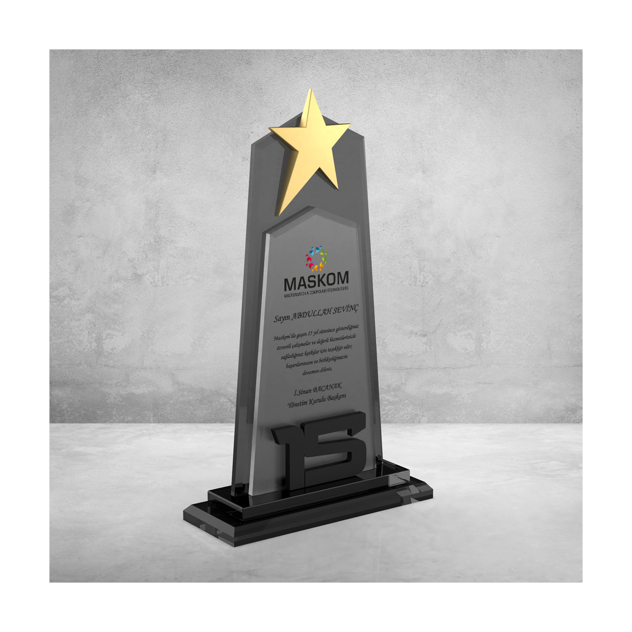 PB803-15 Kristal Plaket plaket görseli