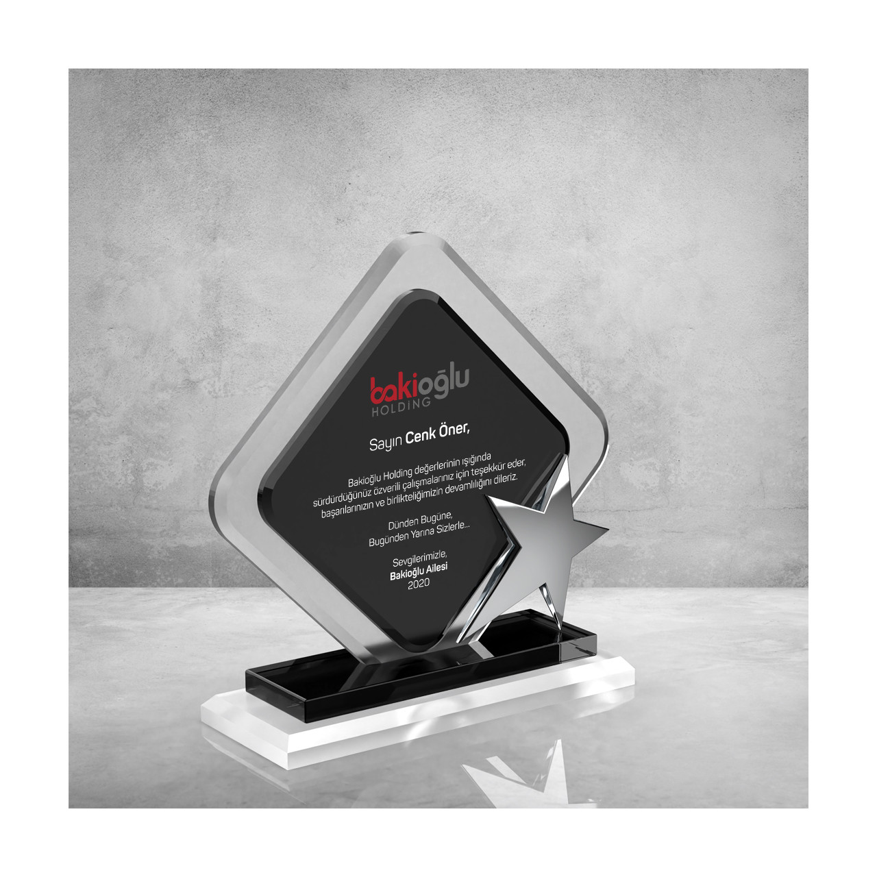 PB902 Kristal Plaket plaket görseli