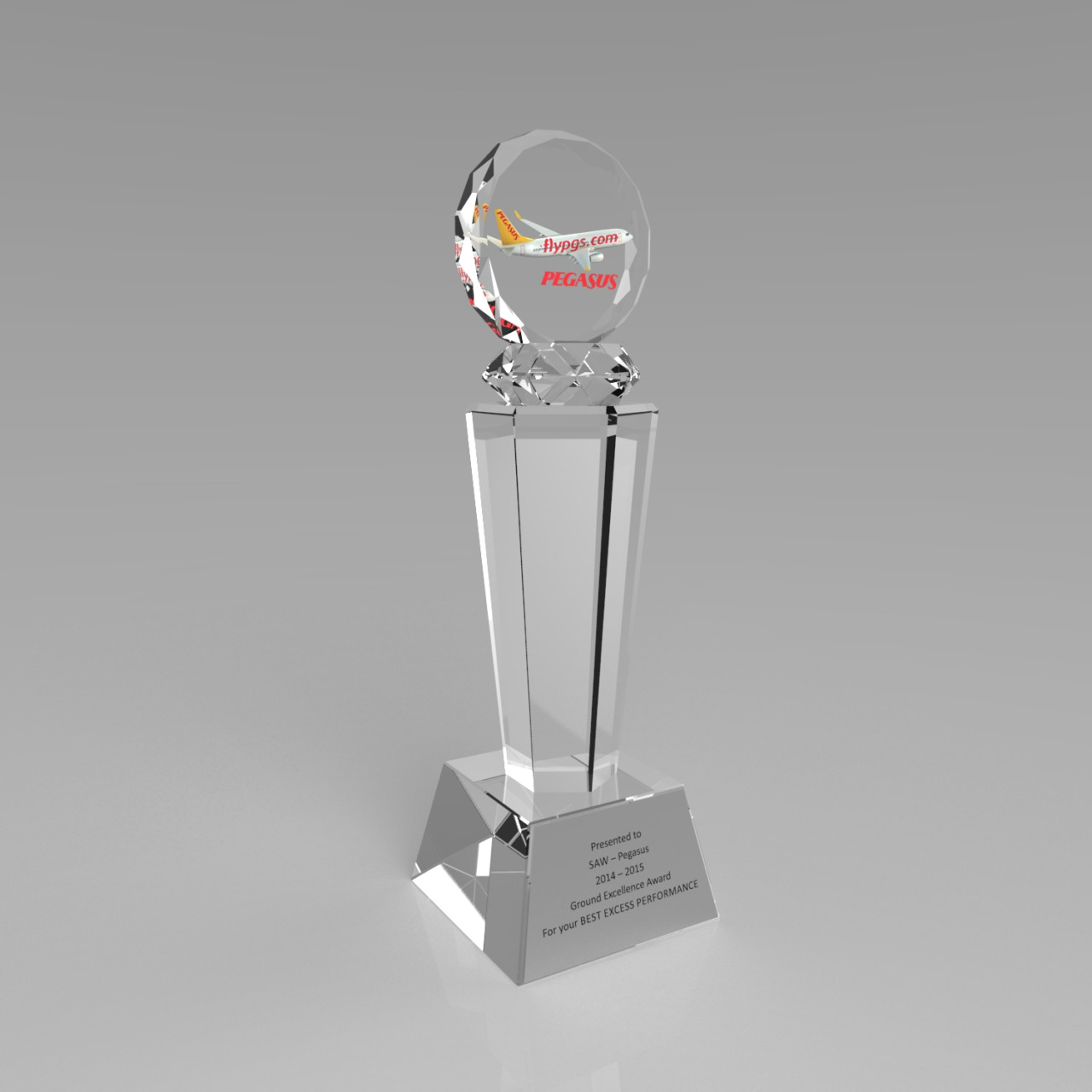 PB960 Kristal Plaket plaket görseli