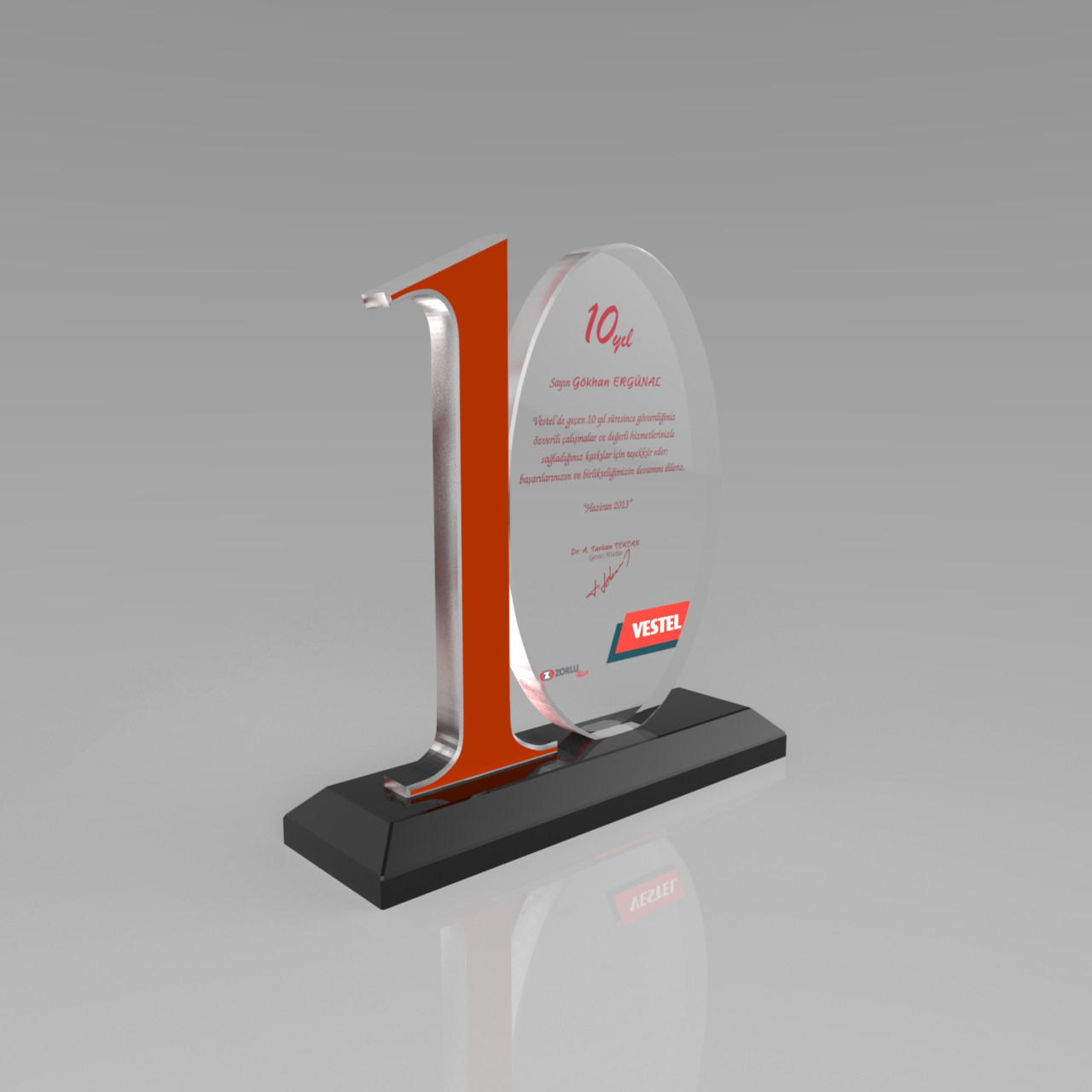 PB973 Kristal Plaket plaket görseli