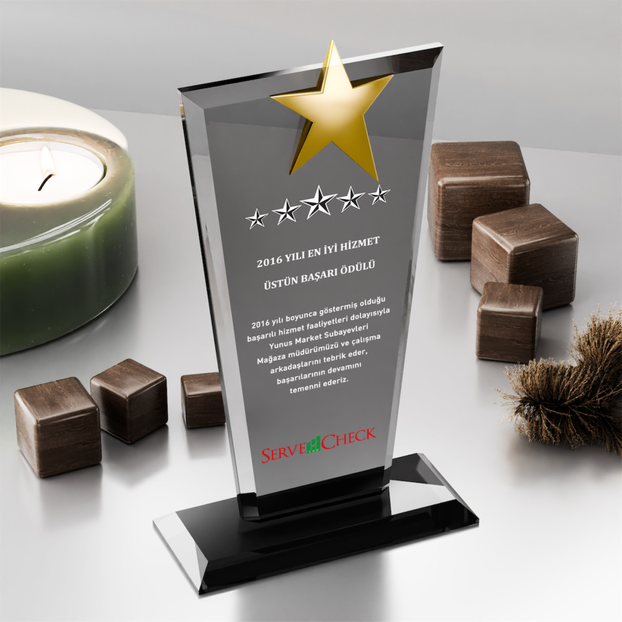 PB3005-FY Kristal Plaket plaket görseli
