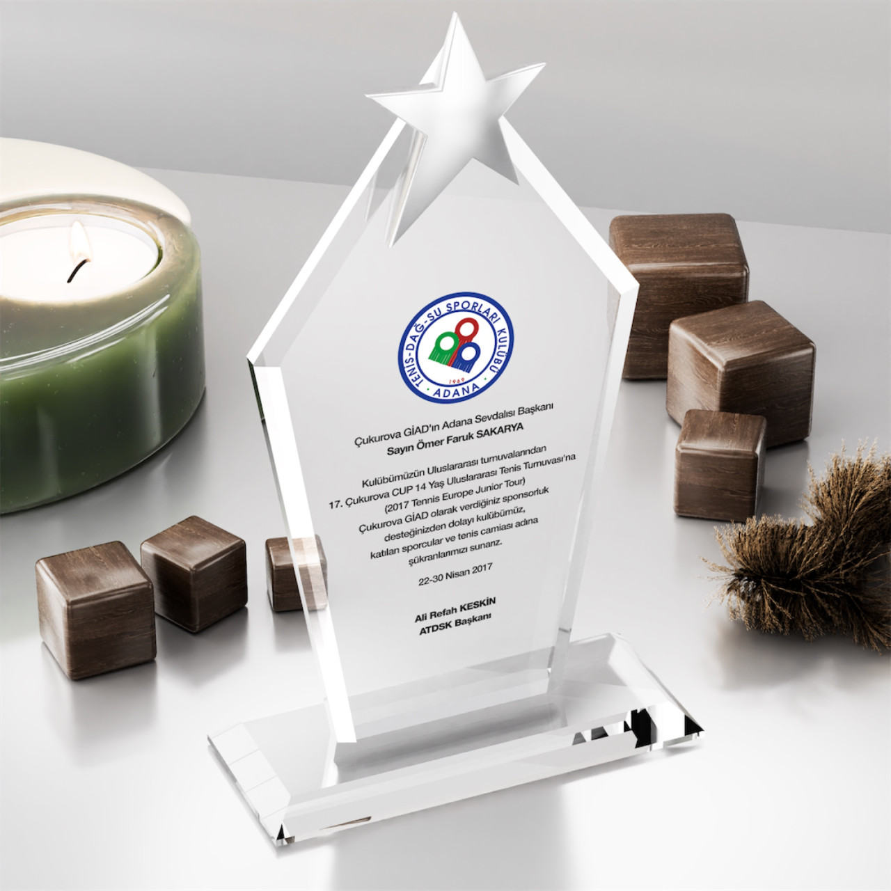 PB3006-Y Kristal Plaket plaket görseli