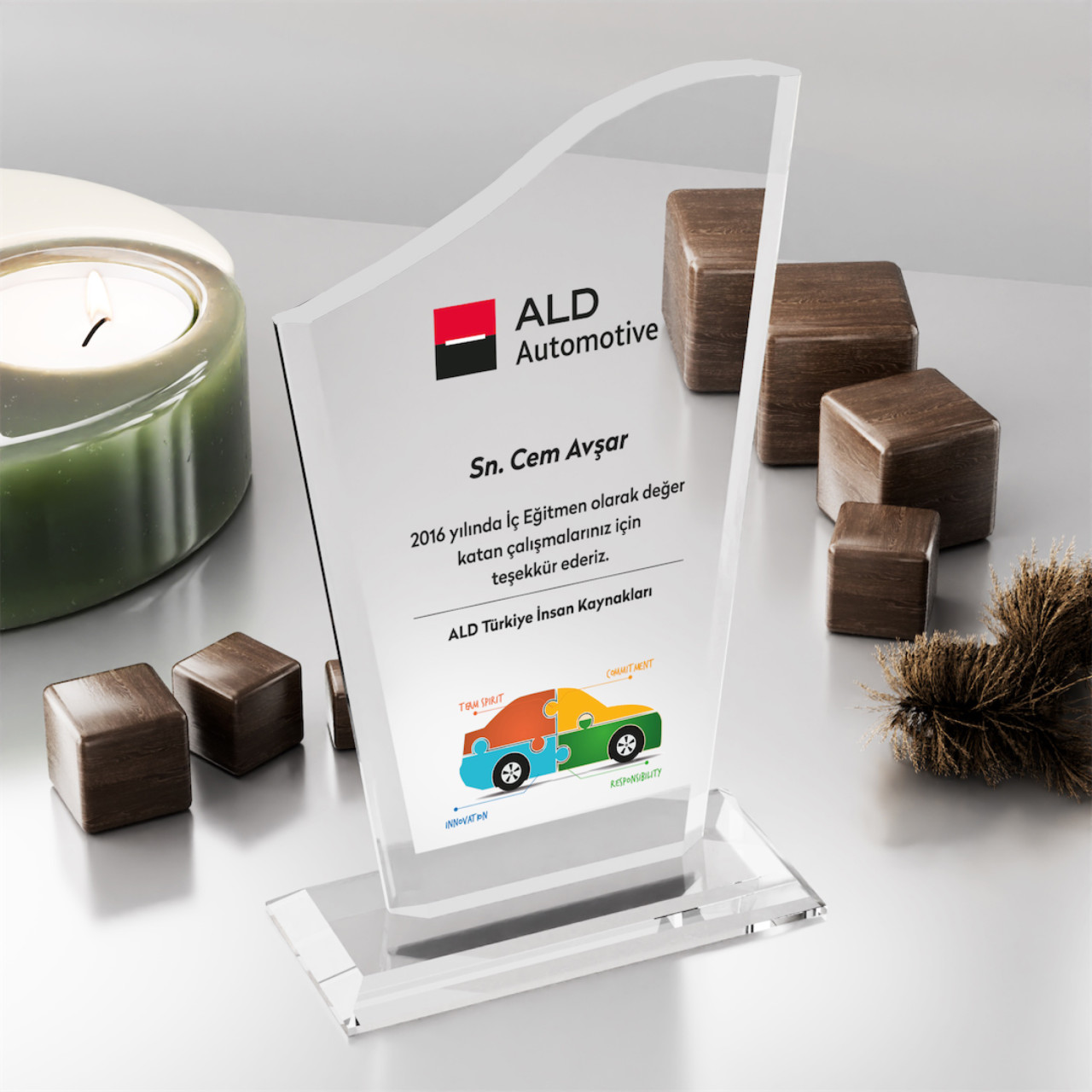 PB308 Kristal Plaket plaket görseli