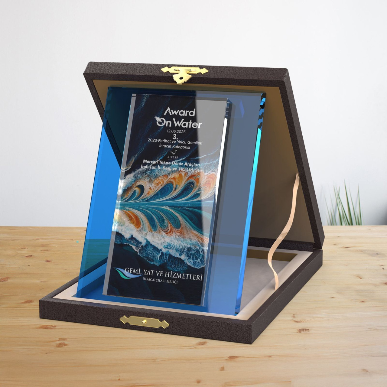 PB-255 Mavi Süblimasyonlu Plaket plaket modeli